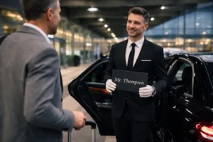 Reliable on-time chauffeur service with airport pickup for private transfers in Portugal